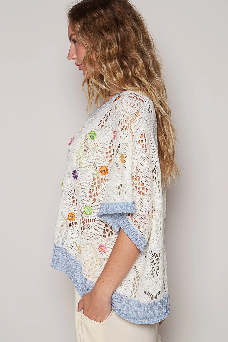 Happy Days Crochet Lightweight Sweater