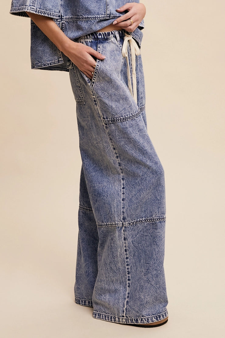 Ready to Go Wide Leg Drawstring Pants