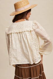 Delicate Lady Lace Blouse