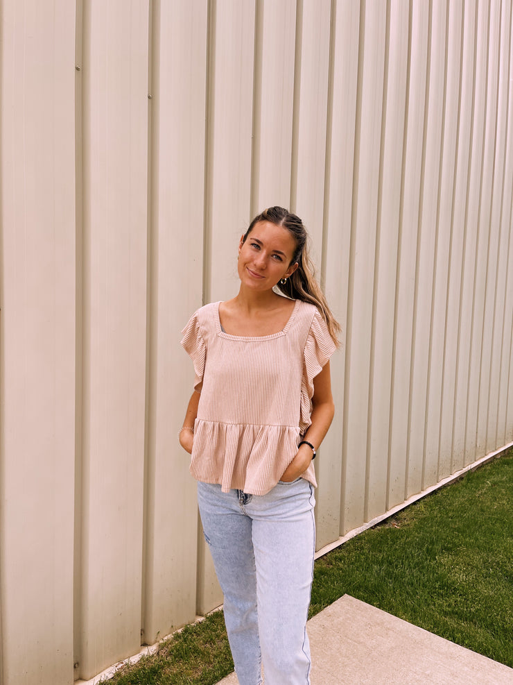 Cute & Confident Ruffle Top