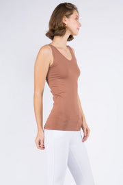 Reversible V or U Neckline Seamless Tank