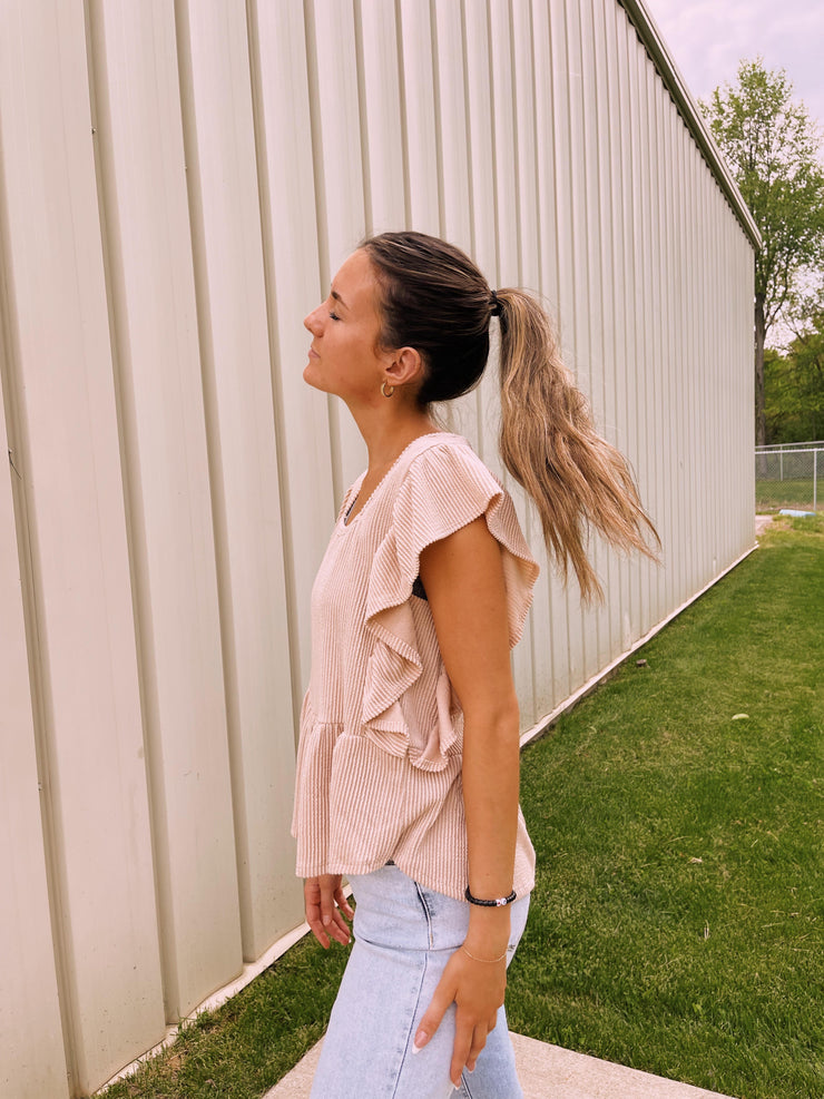 Cute & Confident Ruffle Top
