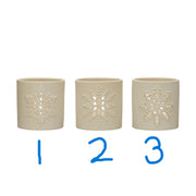 Stoneware Bisque Tealight Holder, single