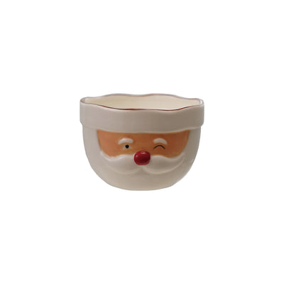 Stoneware Santa Head Bowl