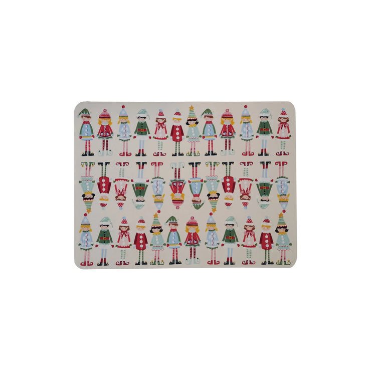 Silicone Non-Slip Baking Mat w/Santa's Elves