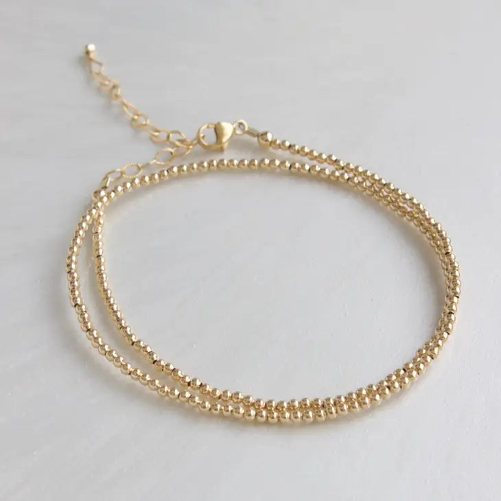 Gold Filled Double Wrap Bracelet