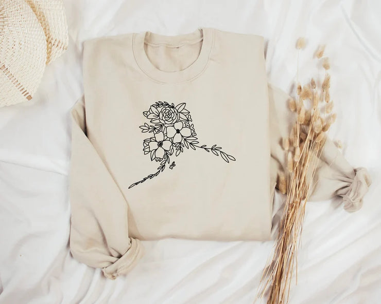 Custom Floral State Sweatshirt (All States!)