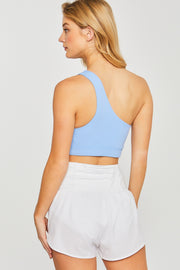 One Love One Shoulder Crop Top SF