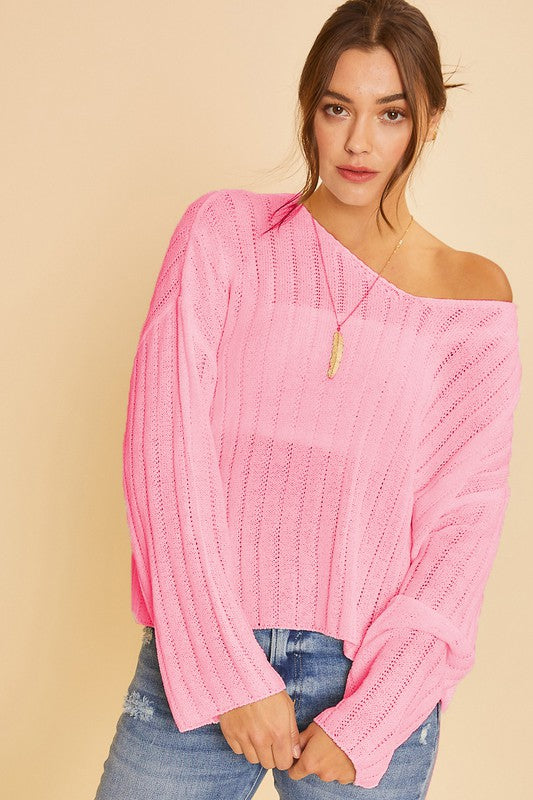 Expecting Fun Lightweight Knit Top