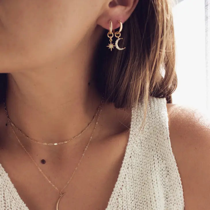 Celestial Star And Moon Hoops