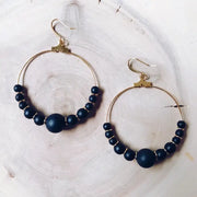 Small Teardrop Leather Earring