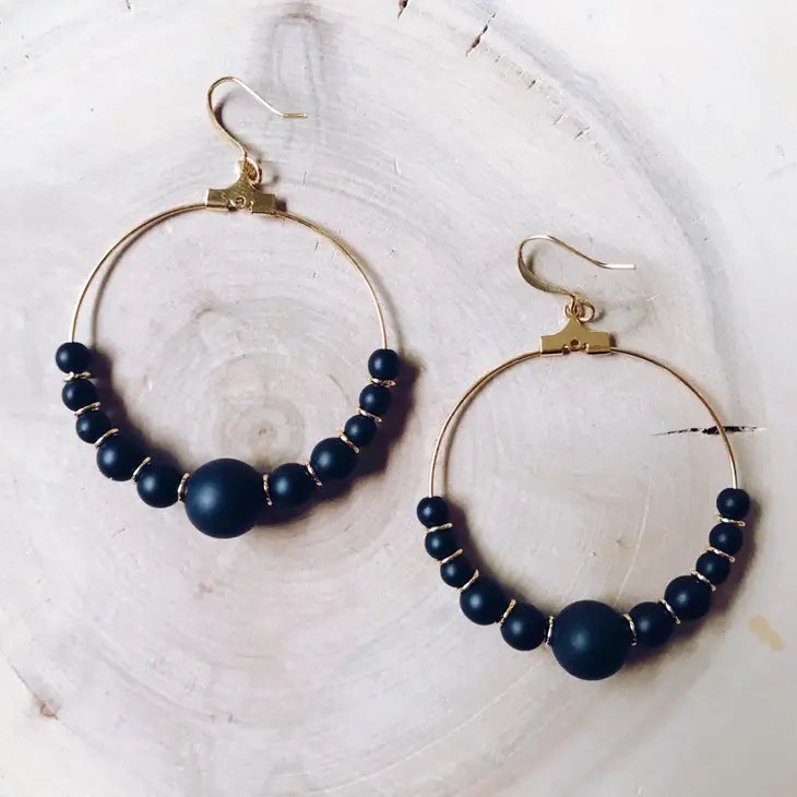 Small Teardrop Leather Earring