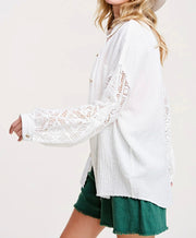 Choose Happy Button Down Top