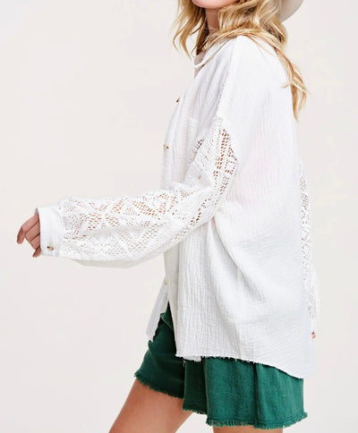 Choose Happy Button Down Top