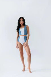 Island Colorblock Swim Top