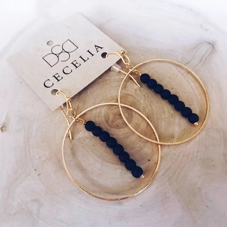 Drop Hoop Earrings