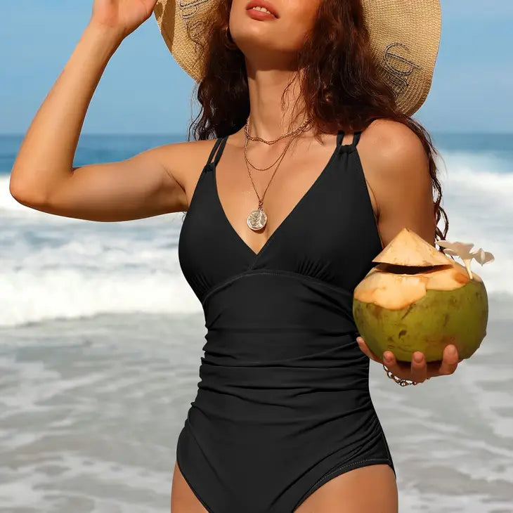 Feeling Myself Strappy V-Neck One Piece