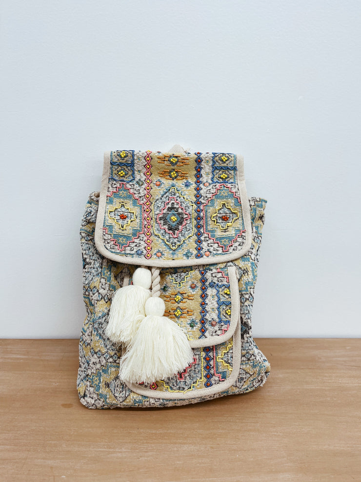 Beaded Colorful Backpack