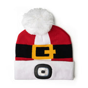 X-mas Kids Rechargeable LED Pom Hat